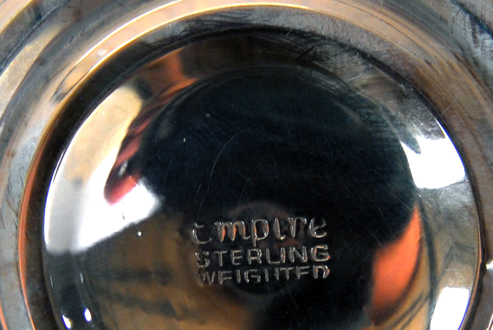 Empire Weighted Silver Candlestick Holders