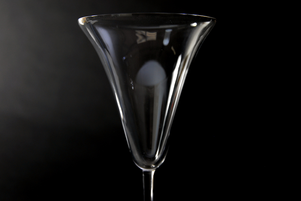 Set of Seven Pre-War R. Lalique Hand Blown Wine Glasses