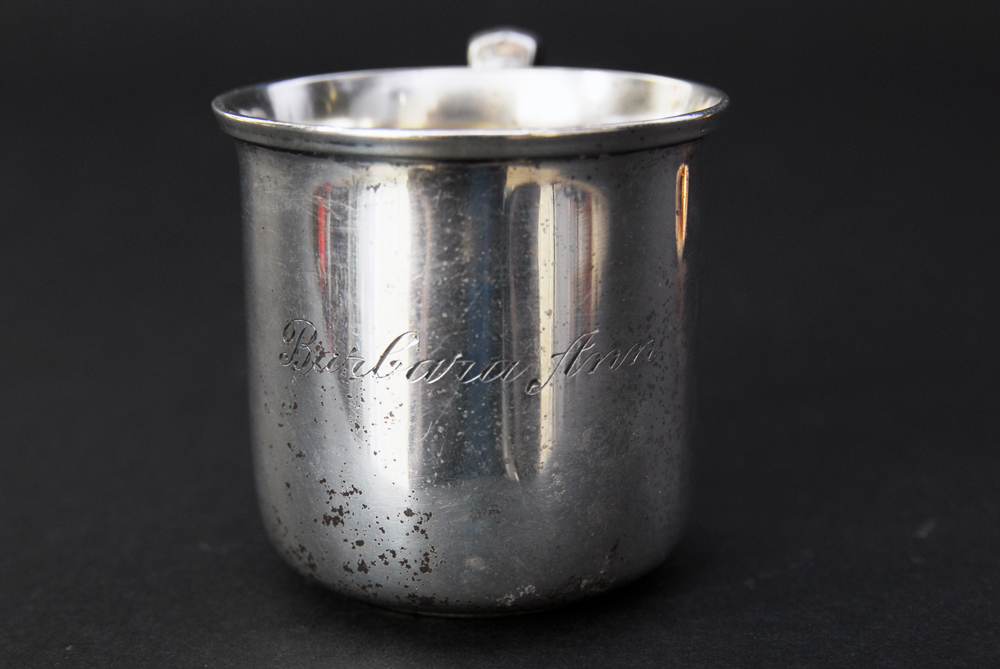 Sterling Silver and Copper Cups and Napkin Ring