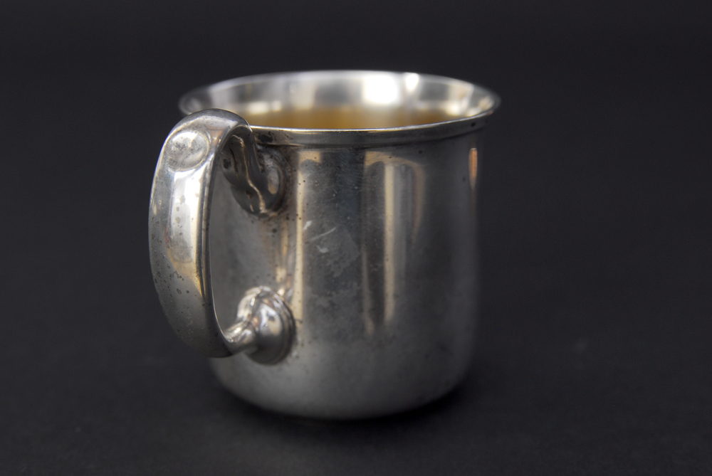 Sterling Silver and Copper Cups and Napkin Ring