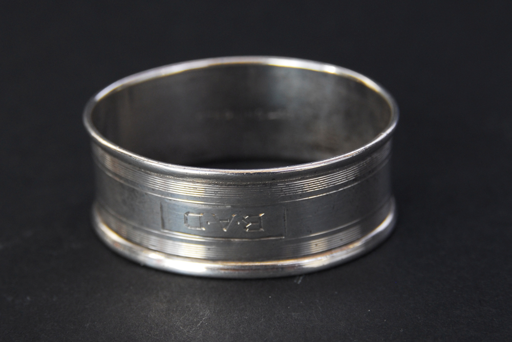 Sterling Silver and Copper Cups and Napkin Ring