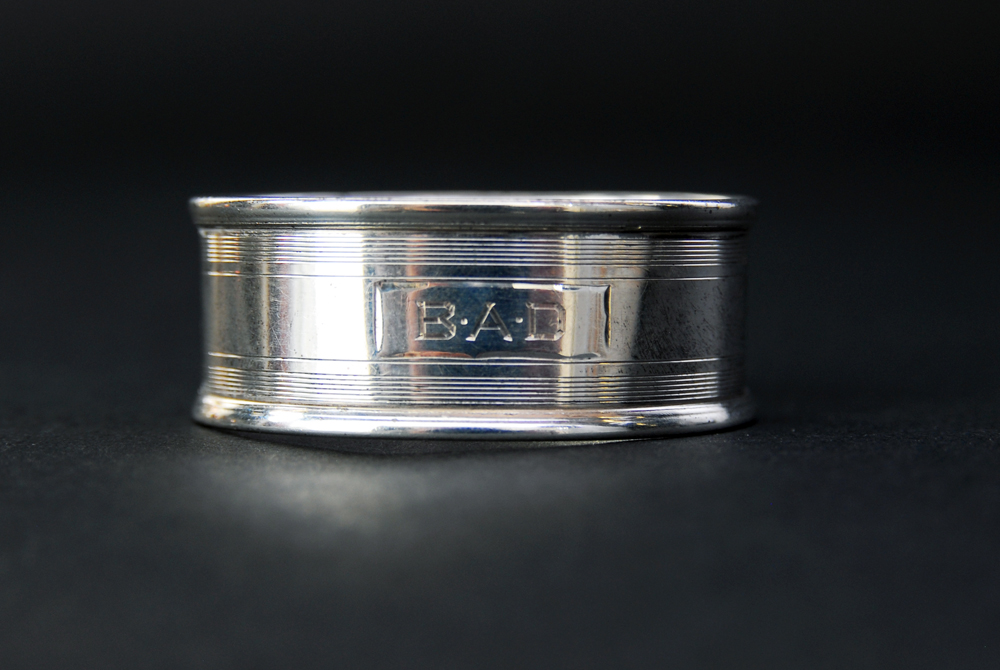 Sterling Silver and Copper Cups and Napkin Ring