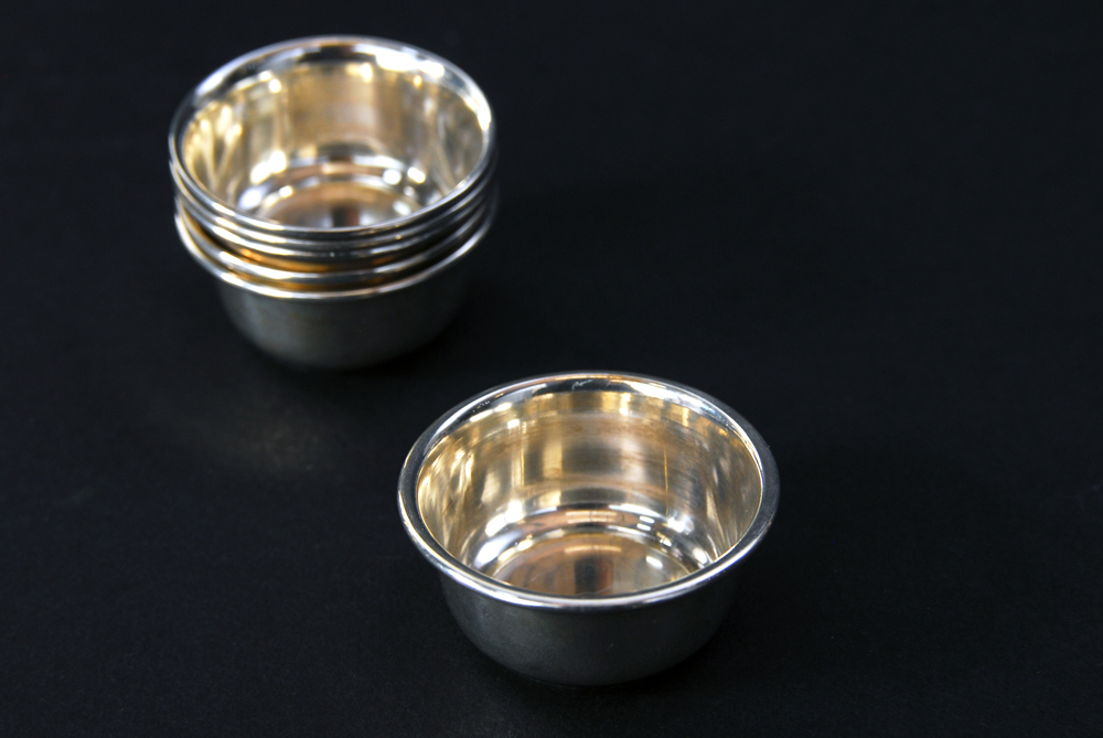 Set of Six Watrous Sterling Silver Shakers and Salt Cellars