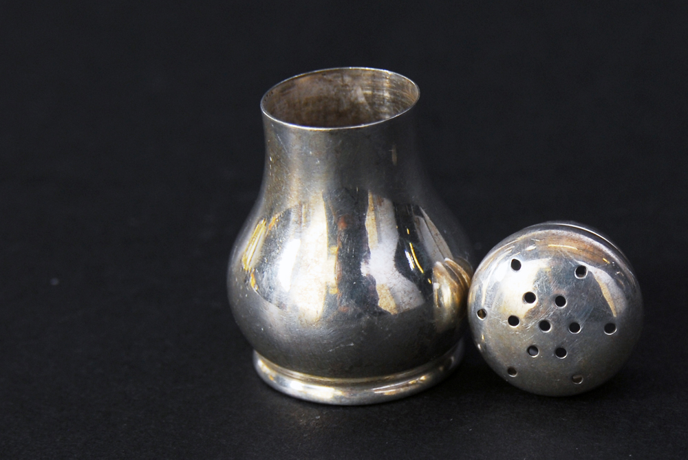 Set of Six Watrous Sterling Silver Shakers and Salt Cellars