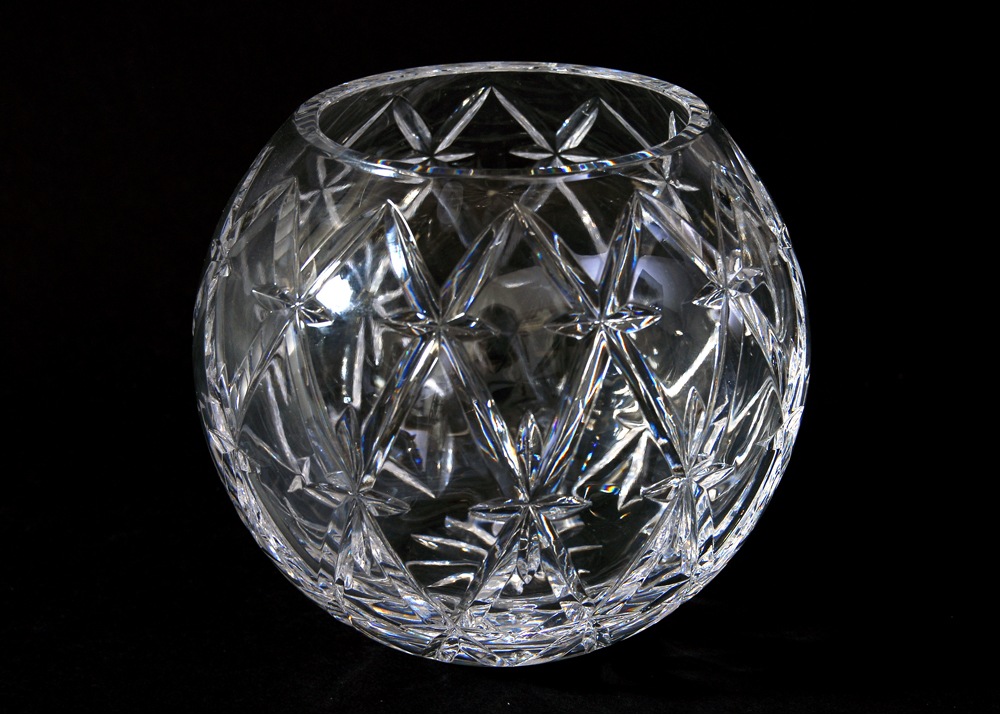 Tiffany and Co. Crystal Rose Bowl