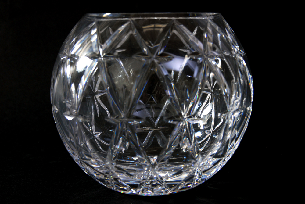 Tiffany and Co. Crystal Rose Bowl