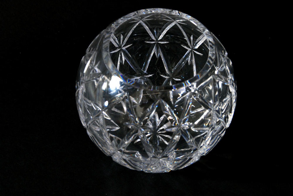 Tiffany and Co. Crystal Rose Bowl