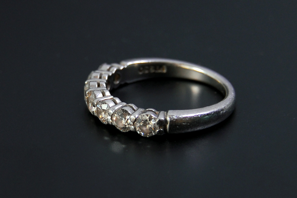 Tiffany & Co. Platinum Diamond Ring Band