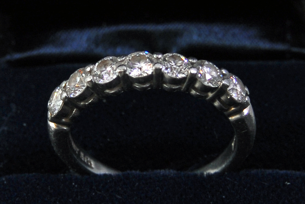 Tiffany & Co. Platinum Diamond Ring Band