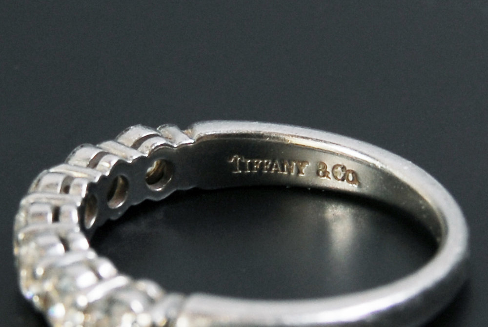 Tiffany & Co. Platinum Diamond Ring Band