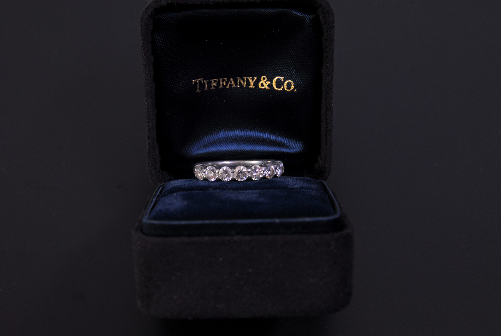 Tiffany & Co. Platinum Diamond Ring Band
