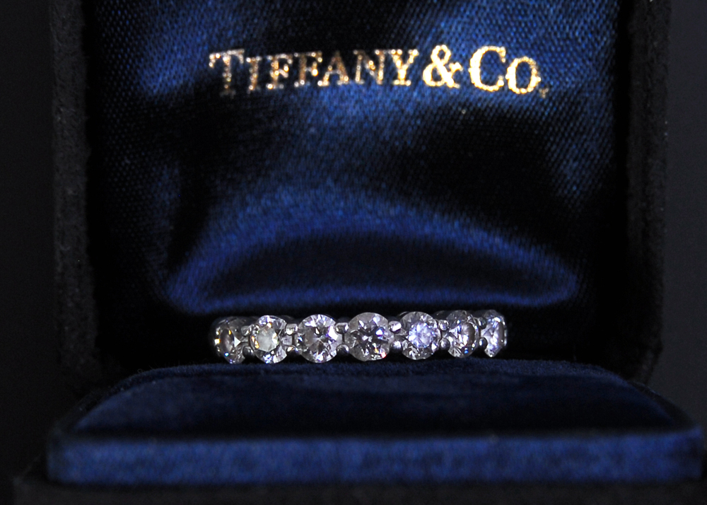 Tiffany & Co. Platinum Diamond Ring Band