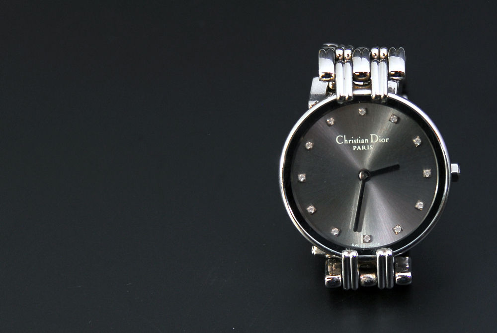 Christian Dior Diamond and Stainless Steel Watch