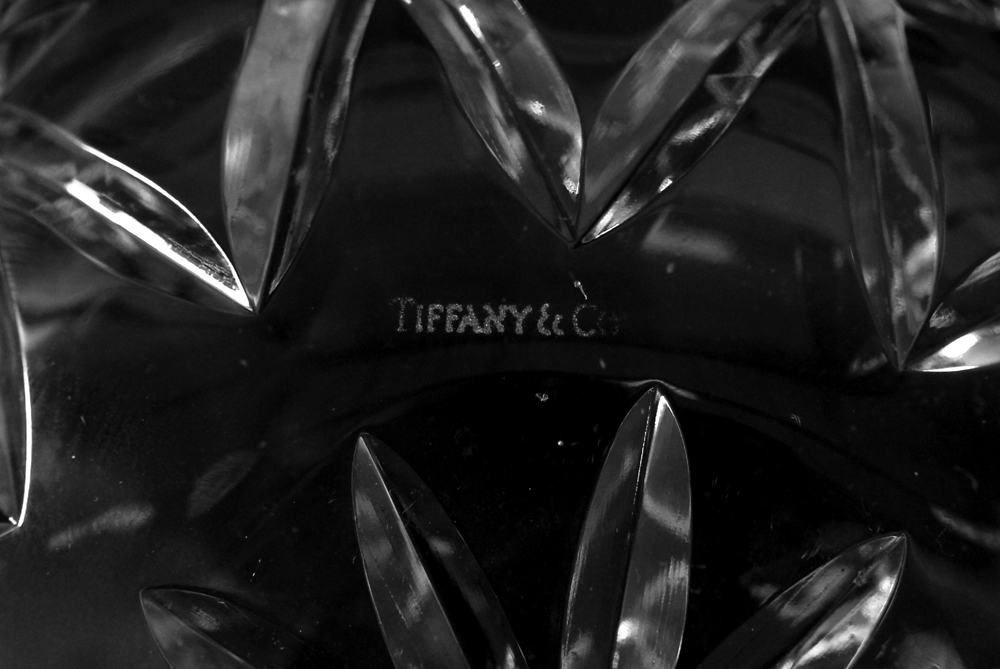 Tiffany and Co. Crystal Rose Bowl