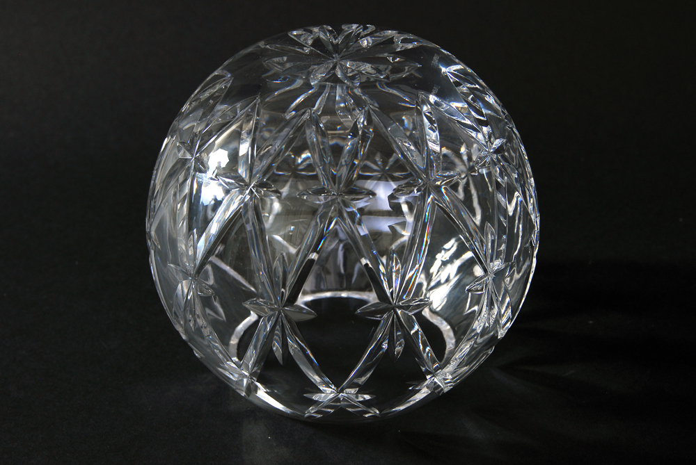 Tiffany and Co. Crystal Rose Bowl