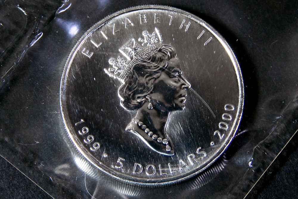 Collection of Ten Silver Canadian Five Dollar Coins