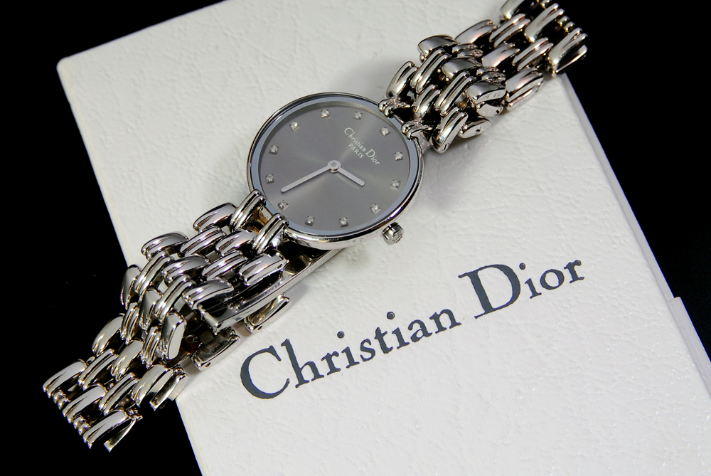 Christian Dior Diamond and Stainless Steel Watch