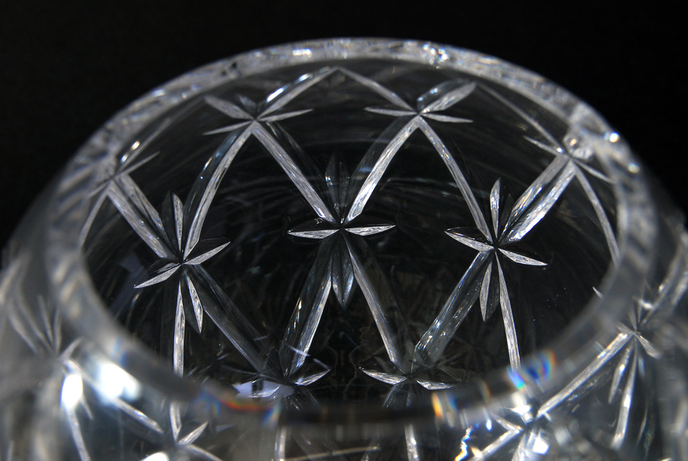 Tiffany and Co. Crystal Rose Bowl