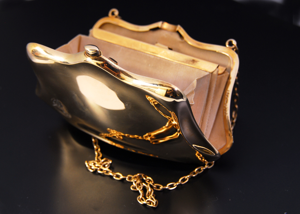 14K Gold Evening Clutch Purse