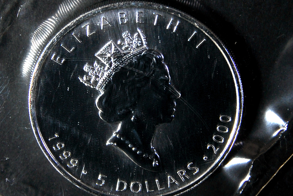 Collection of Ten Silver Canadian Five Dollar Coins