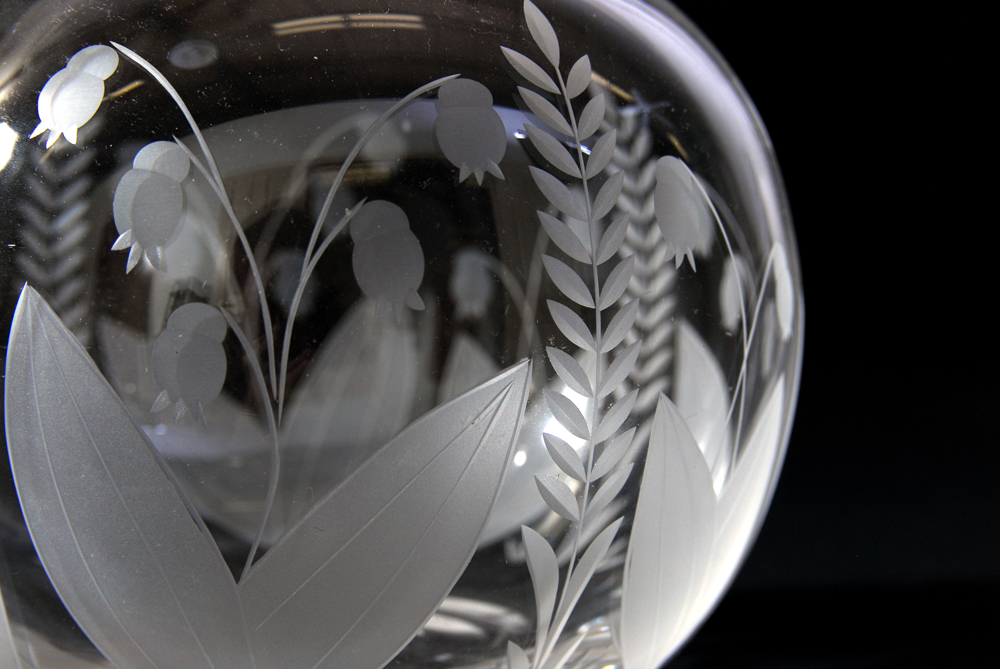 "Lily of the Valley" Tiffany & Co. Crystal Pitcher