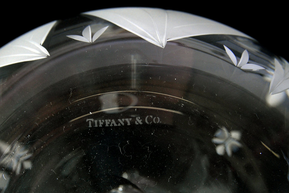 "Lily of the Valley" Tiffany & Co. Crystal Pitcher