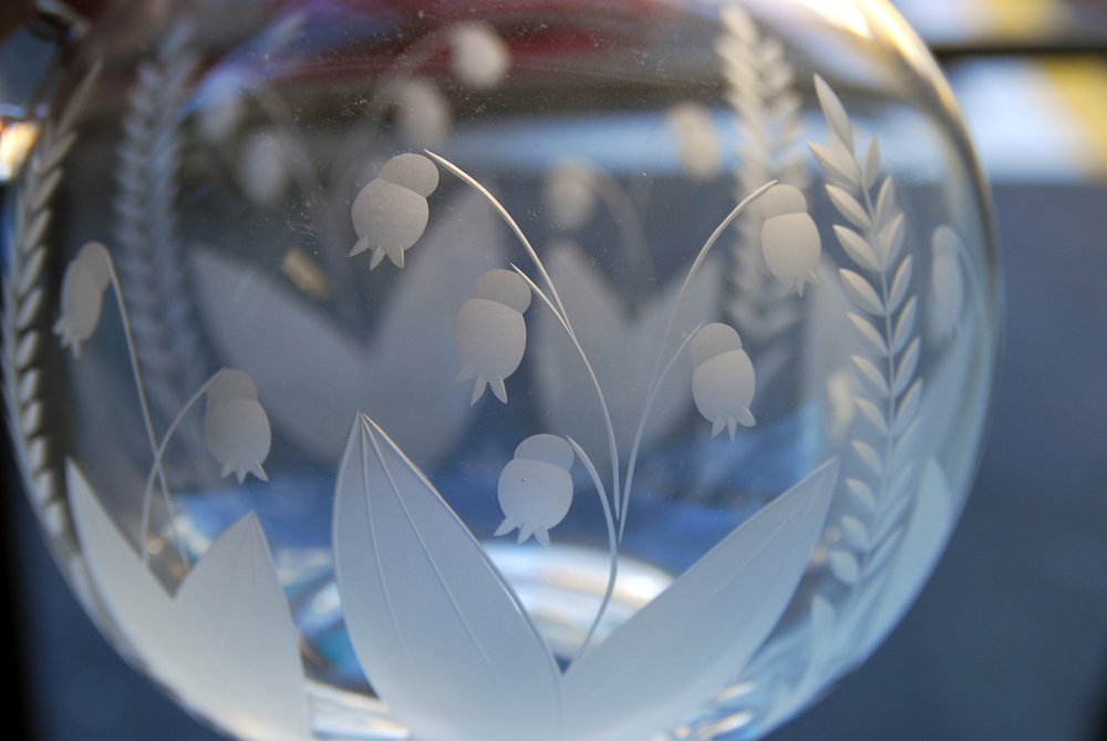 "Lily of the Valley" Tiffany & Co. Crystal Pitcher