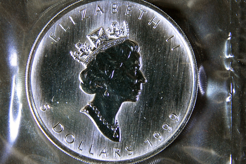 Collection of Ten Silver Canadian Five Dollar Coins