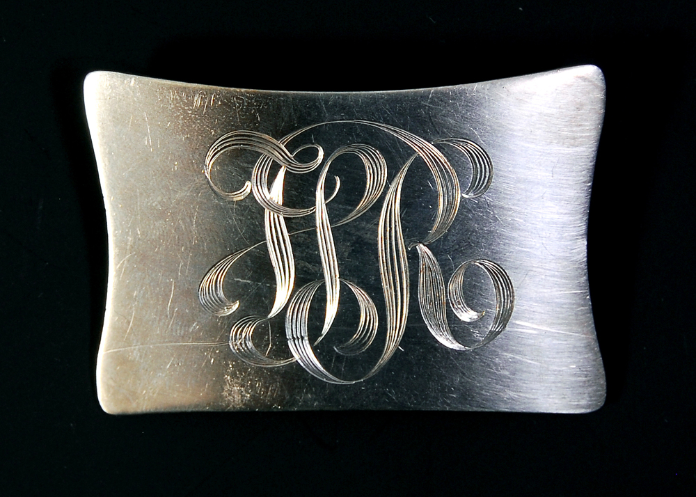 Sterling Silver Rectangular Pin