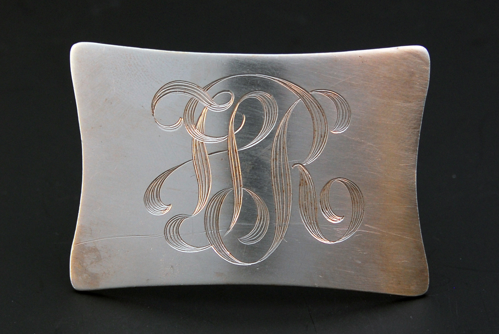 Sterling Silver Rectangular Pin