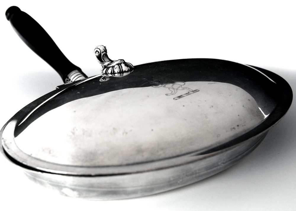 F.B. Rogers Silver on Copper Butler Tray