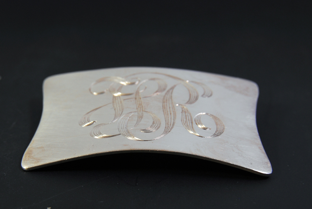 Sterling Silver Rectangular Pin