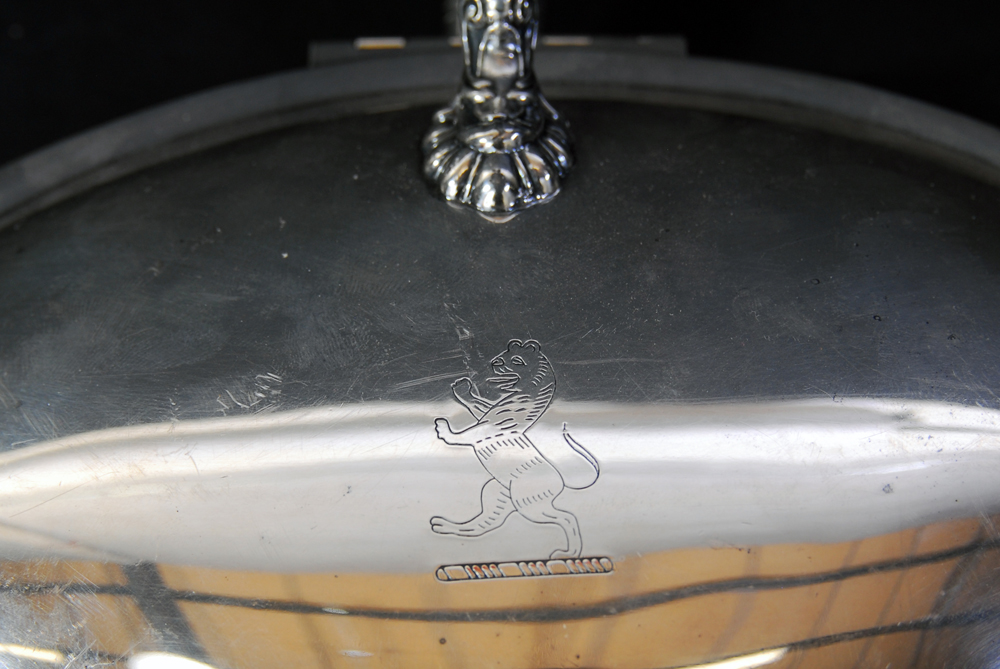 F.B. Rogers Silver on Copper Butler Tray