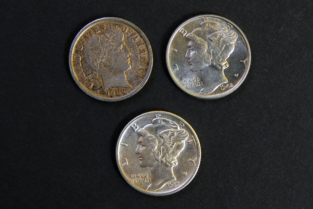 Assortment of Nine U.S. Silver Coins