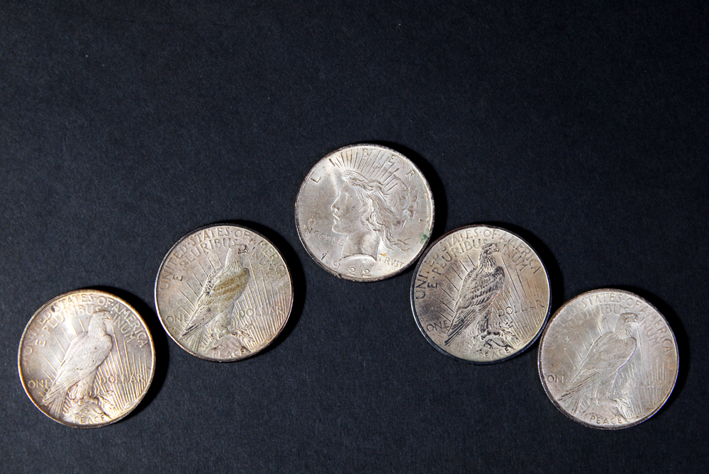 Assortment of U.S. One Dollar Coins