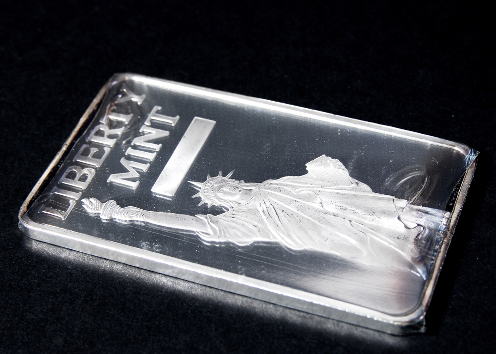 Liberty Mint Five Ounce Silver Bar