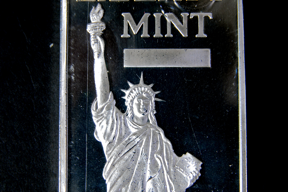 Liberty Mint Five Ounce Silver Bar