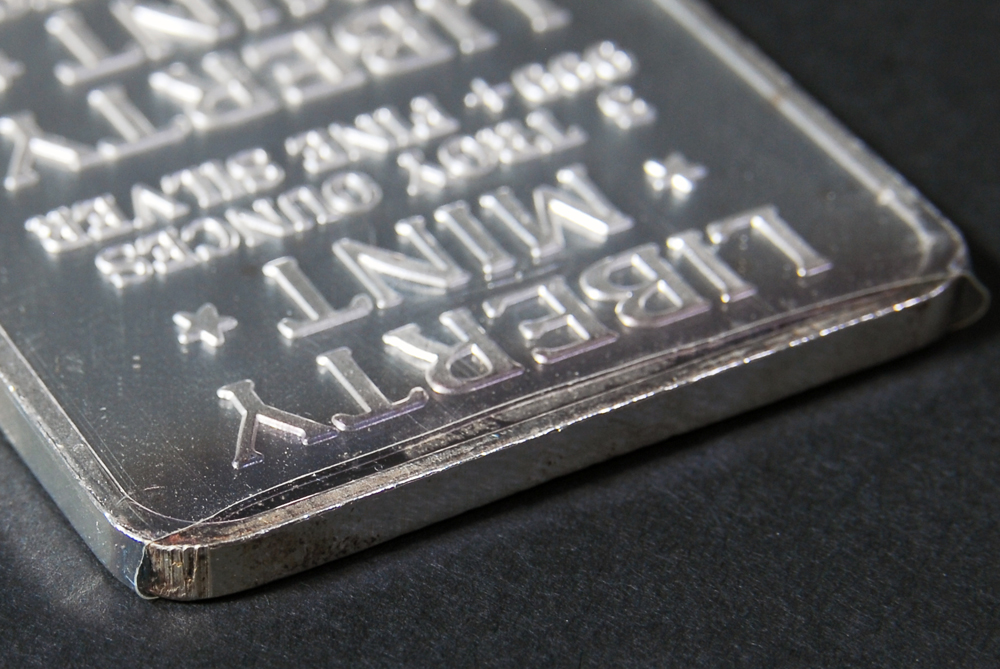 Liberty Mint Five Ounce Silver Bar