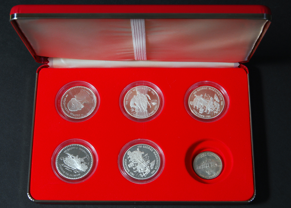 Partial Set of "America's First Day of Freedom" Silver Dollars