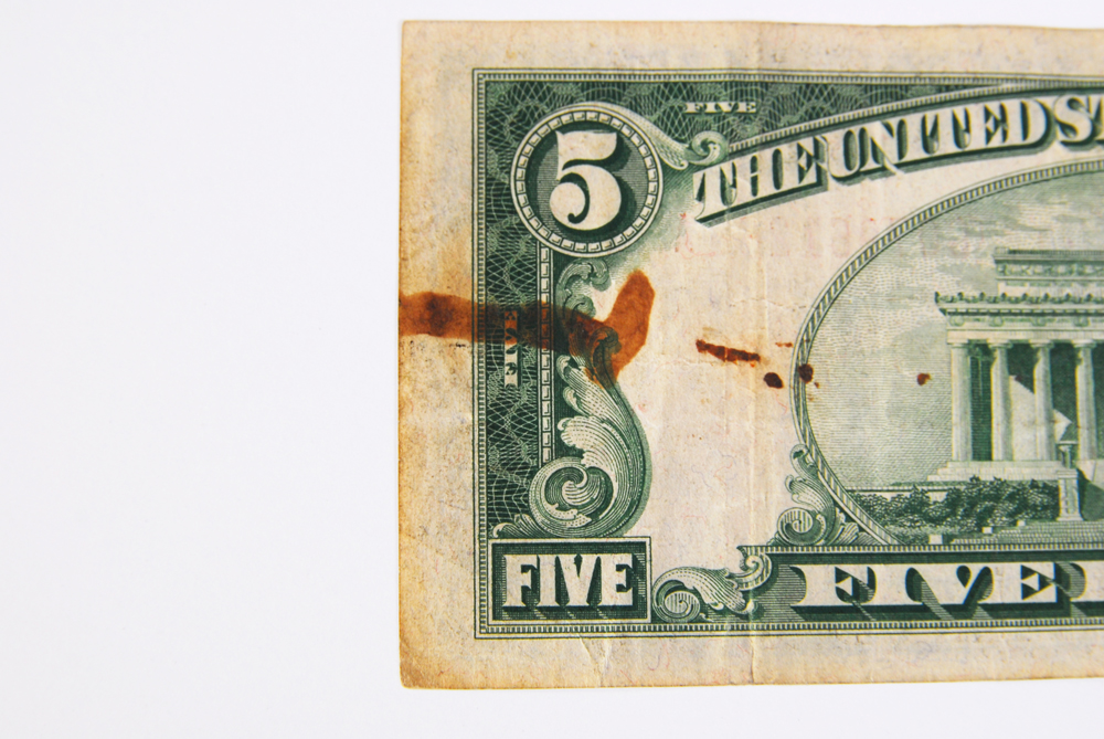 Red Seal 1928C Five Dollar Note