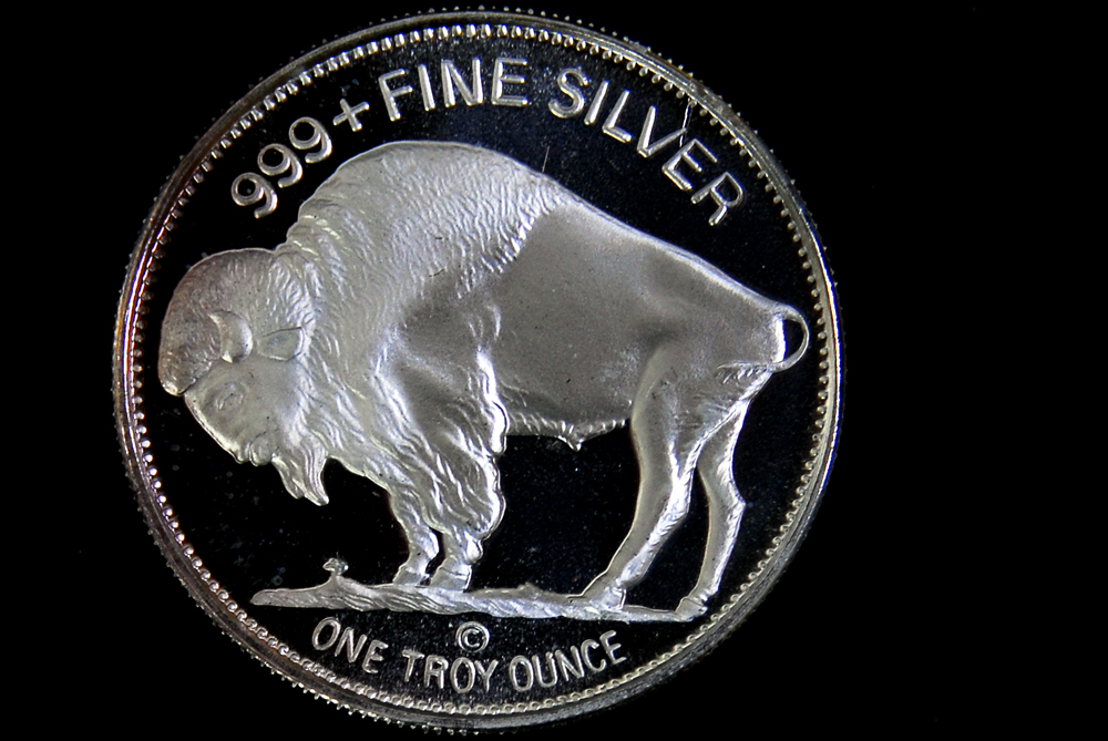 Assortment of Four One-Ounce Silver Coins