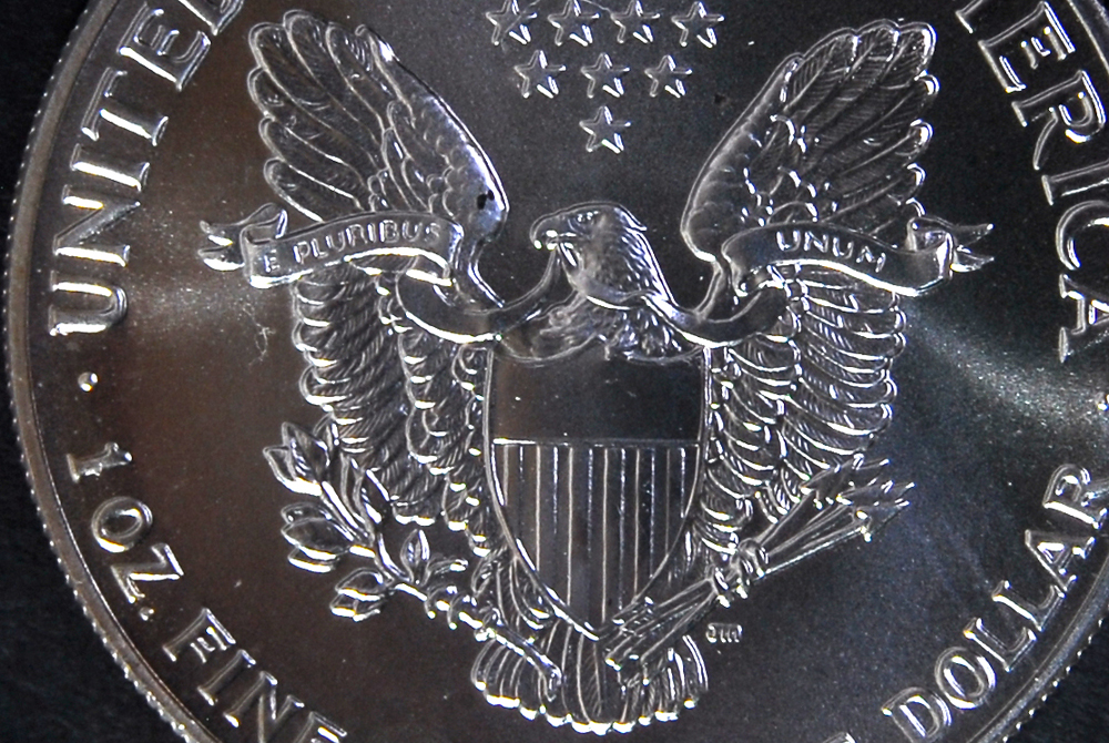 Set of Thirteen Silver American Eagle Dollar Coins