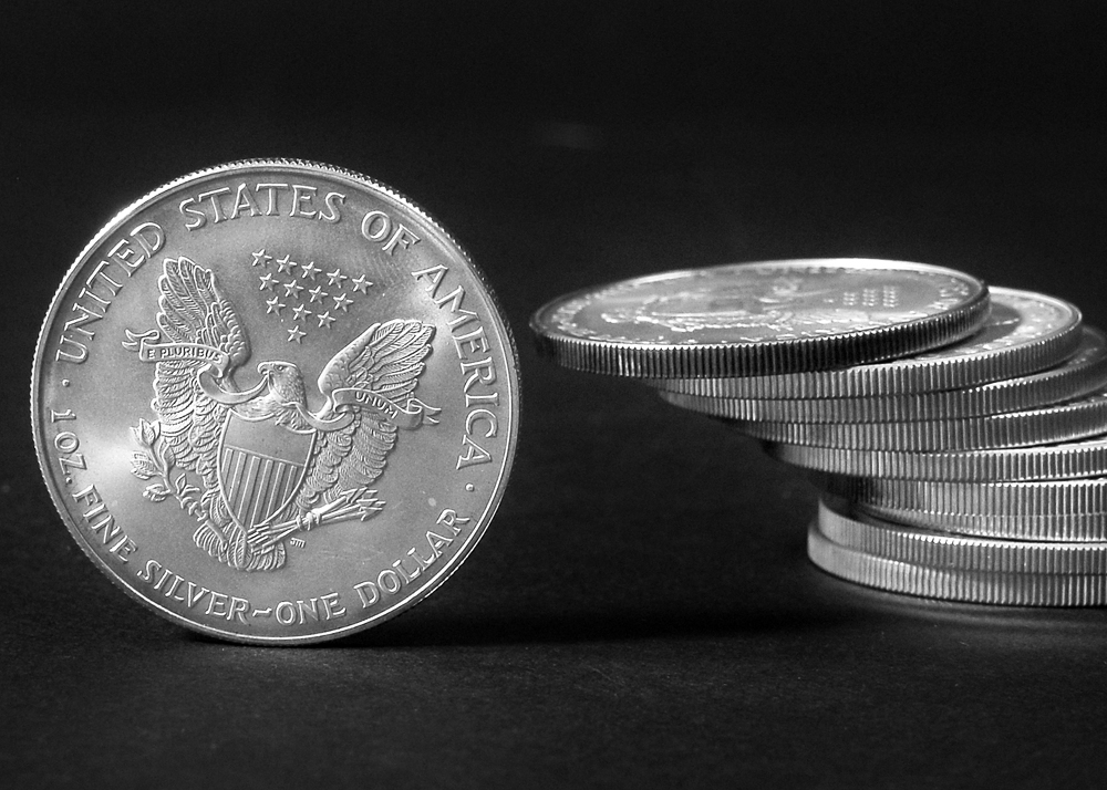 Set of Ten Silver American Eagle Dollar Coins