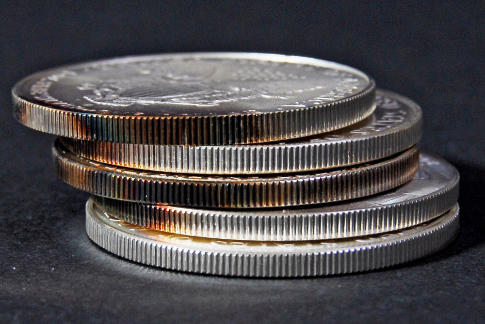 Set of Ten Silver American Eagle Dollar Coins