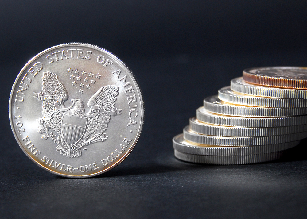 Set of Ten Silver American Eagle Dollar Coins