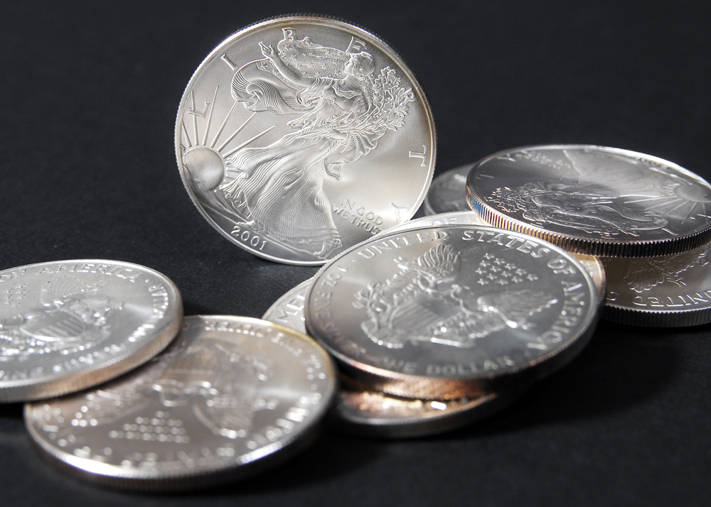 Set of Ten Silver American Eagle Dollar Coins