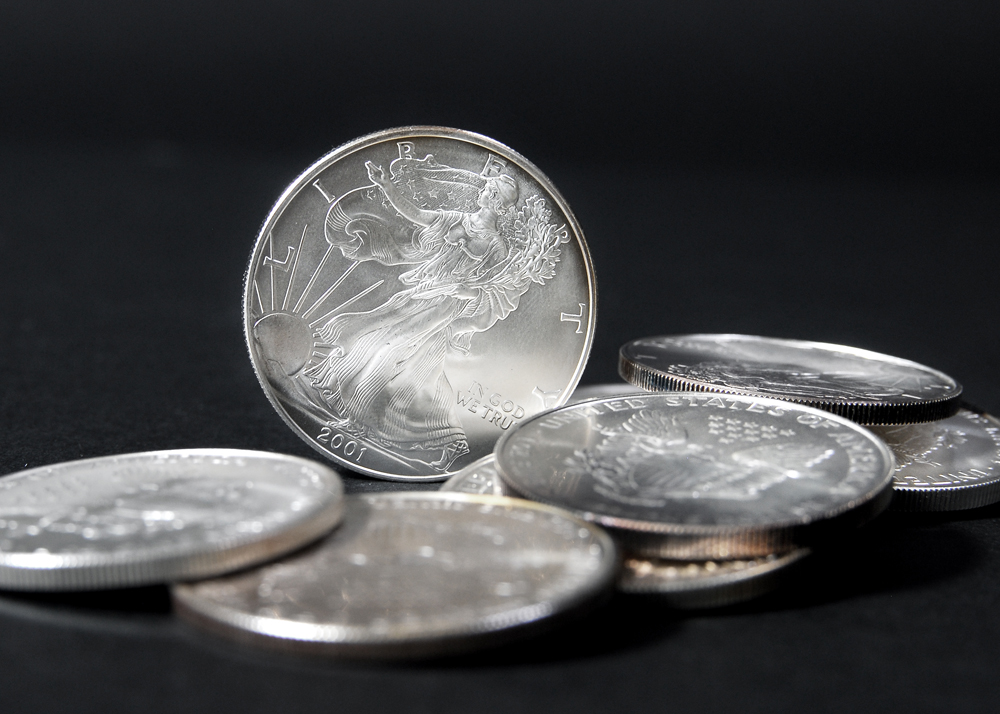Set of Ten Silver American Eagle Dollar Coins