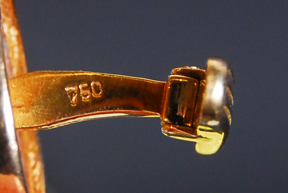 18K Yellow Gold Starburst Cufflinks