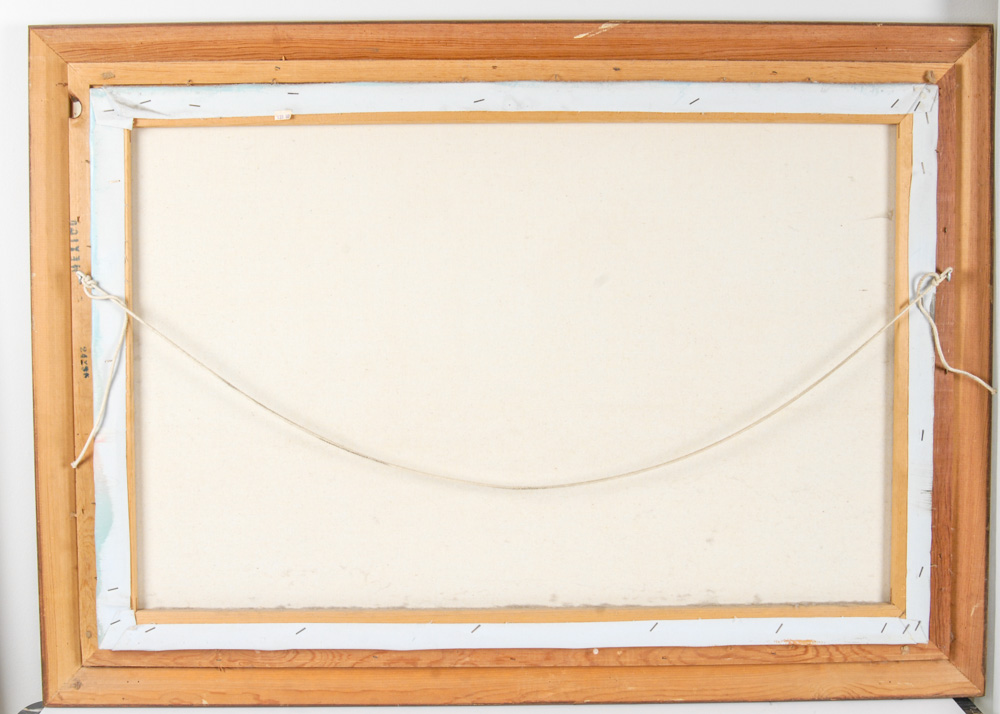 Original Harbor Scene Oil Painting on Canvas