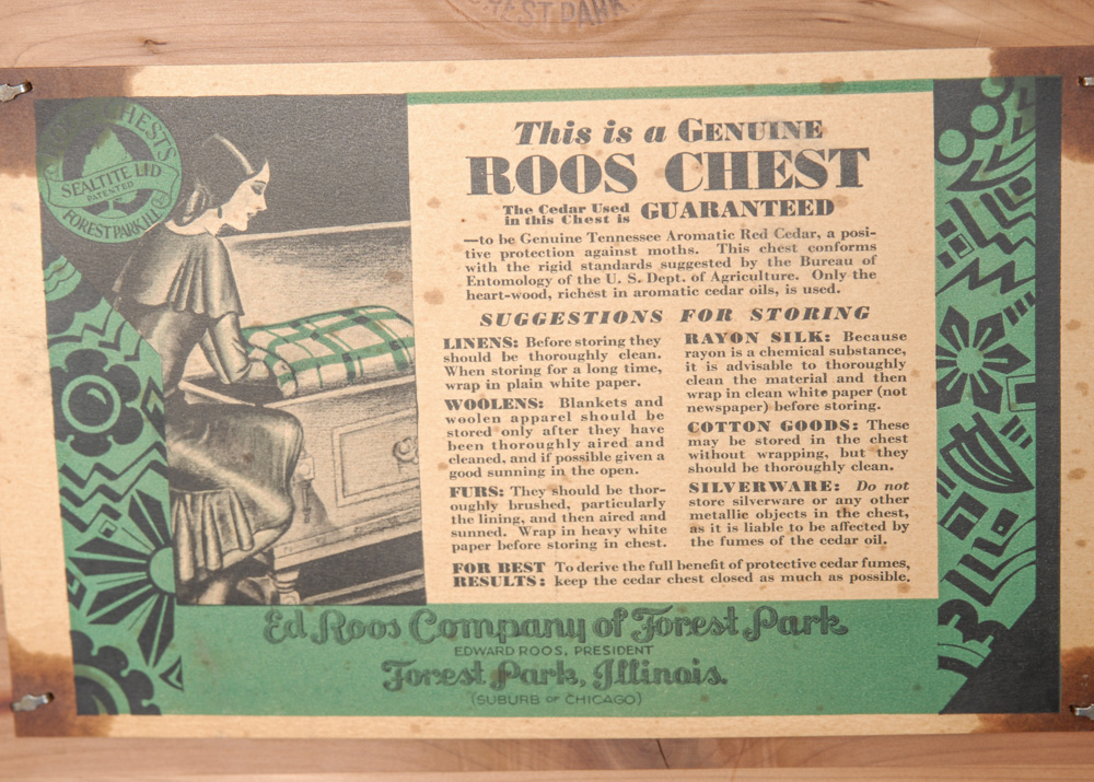 Vintage Ed Roos Cedar Chest